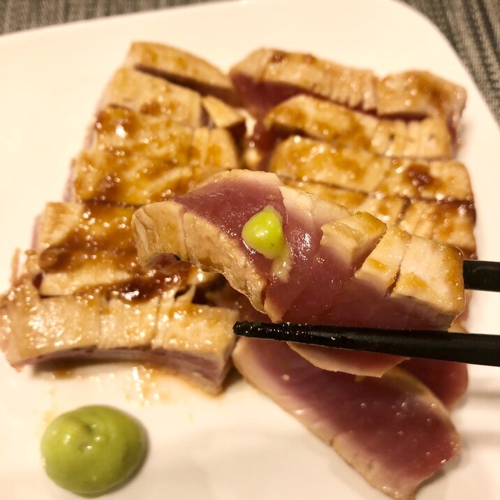 5分で完成!マグロのレアステーキ